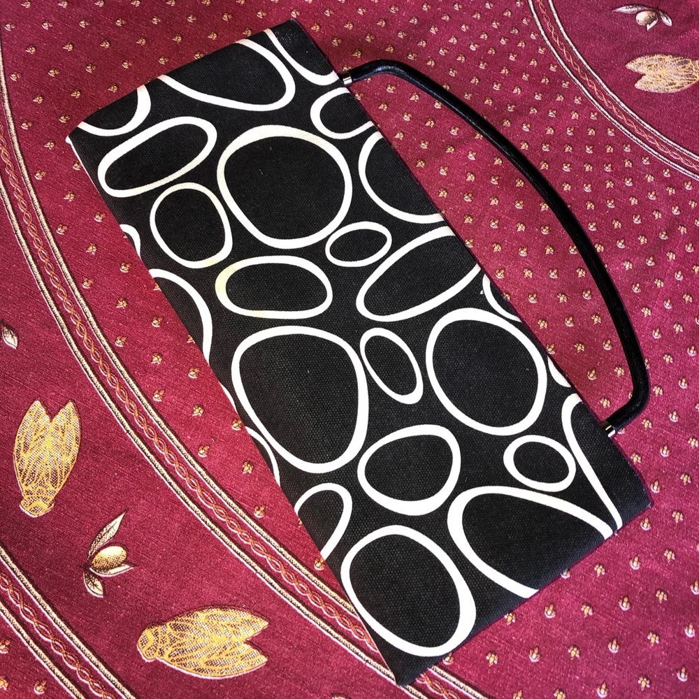 Angela Adams canvas clutch